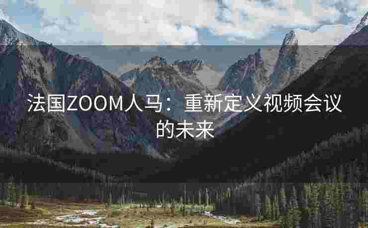 法国ZOOM人马:重新定义视频会议的未来 法国ZOOM人马:重新定义视频会议的未来