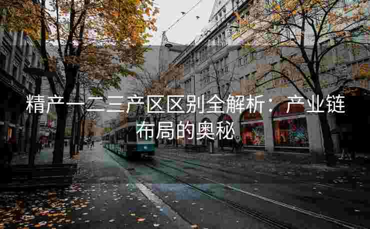 精产一二三产区区别全解析：产业链布局的奥秘